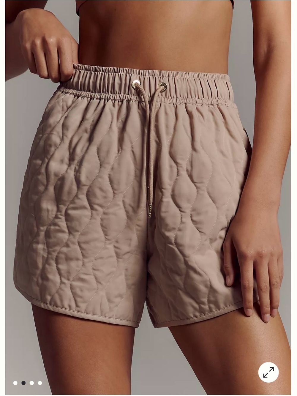 Anthropologie Varley Catrine Quilted Shorts small